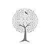 vector decorative tree vintage style 