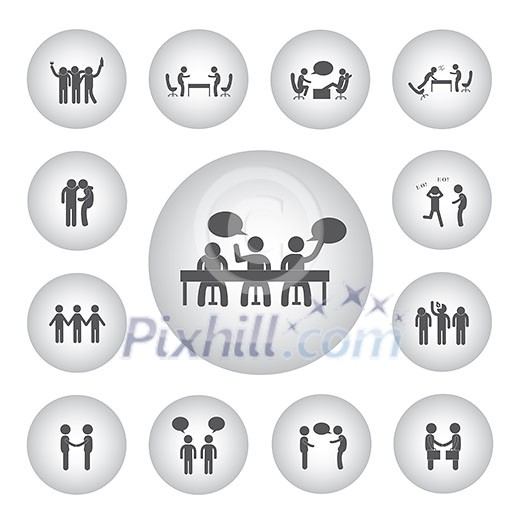 vector basic icon for friendship 