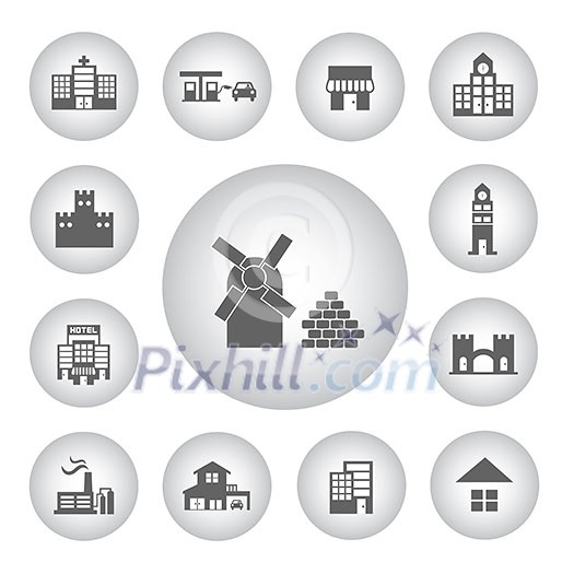 vector basic icon for architecture 