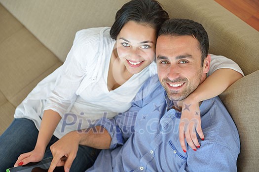 romantic happy young couple relax at home romantic happy young couple relax at home