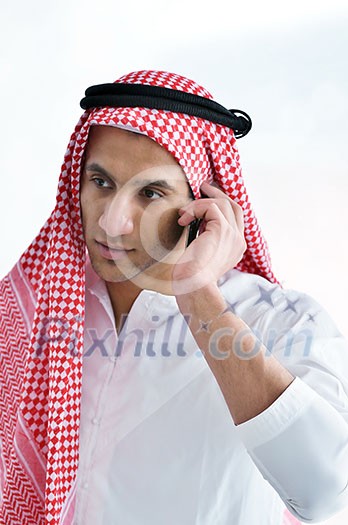 happy young arabic business man working at bright office happy young arabic business man working at bright office