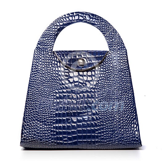 luxury blue leather female bag isolated on white luxury blue leather female bag isolated on white