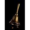 Hand Bell isolated on a black background