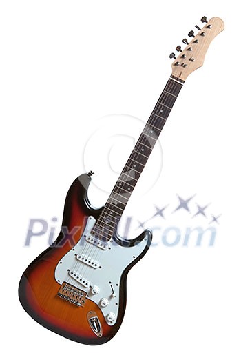 electric guitar isolated on white electric guitar isolated on white
