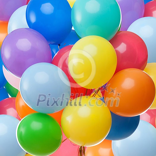 color balloons background