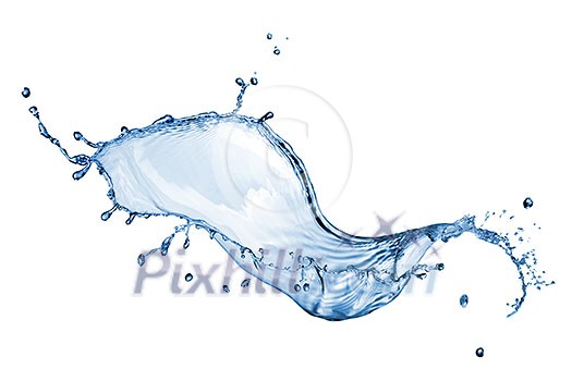 water splash isolated on white water splash isolated on white