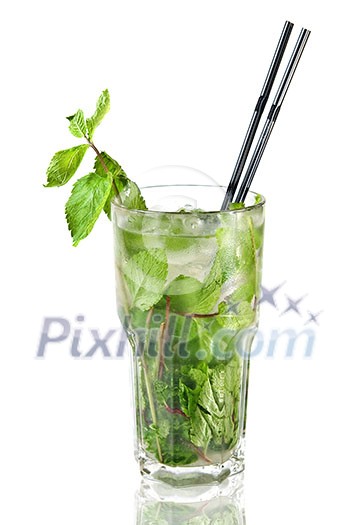 Mohito isolated on white