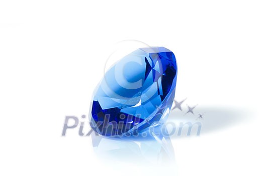 blue diamond isolated on white blue diamond isolated on white