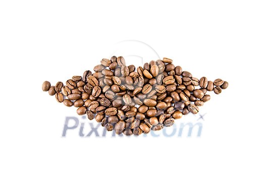 lips from coffee beans isolated on white lips from coffee beans isolated on white