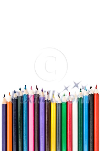color pencils isolated on white color pencils isolated on white