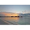 tropical beach nature landscape scene with white sand at summer