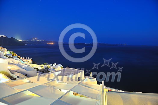 summer vacation on beautiful vulcanic island santorini at greece summer vacation on beautiful vulcanic island santorini at greece