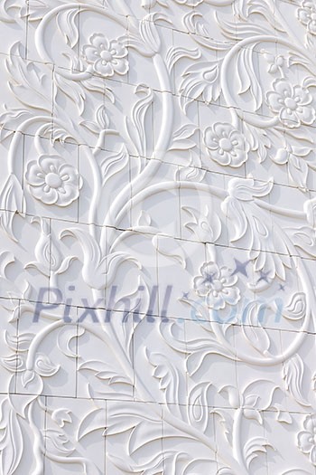 stone background texture with floral design carved in marble stone background texture with floral design carved in marble