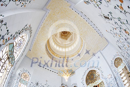 sheikh zayed mosque, abu dhabi, uae, middle east