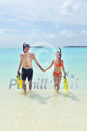 happy young romantic couple in love have fun running and relaxing on beautiful beach happy young romantic couple in love have fun running and relaxing on beautiful beach