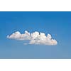 puffy cloud on blue sky