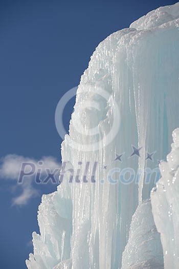 ice and snow at winter nature background ice and snow at winter nature background