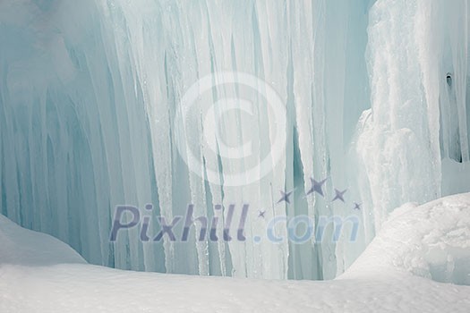 ice and snow at winter nature background ice and snow at winter nature background