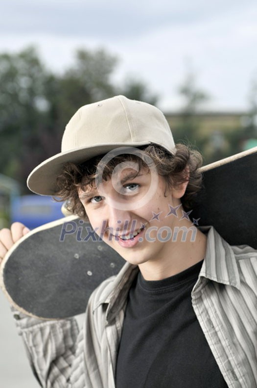 skate boarder portrait  