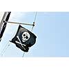 Pirate flag on board