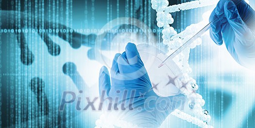 Background image of DNA molecule. Science concept Background image of DNA molecule. Science concept