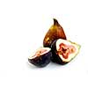 Fresh figs on white background