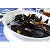 Mussels at the restaurant