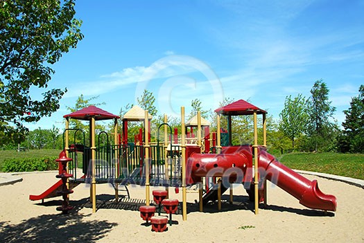 Playground in a city park Playground in a city park
