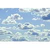 Pale cloudy sky background