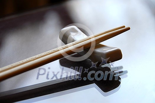 Chopsticks on a holder Chopsticks on a holder