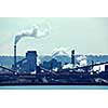 Steel mill industrial pollution