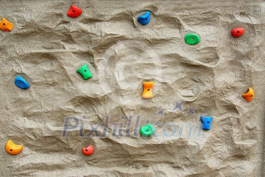 Rock climbing wall background Rock climbing wall background