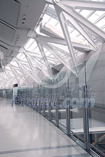 Interior of modern international airport
