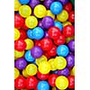 Background of colorful plastic balls at indoor playground