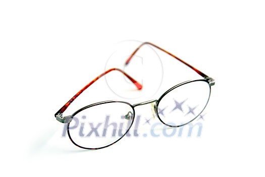 Eyeglasses on white background