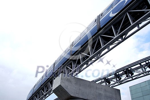 Automated people mover monorail at Toronto International airport