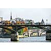 Stone bridges over Seine in Paris France 