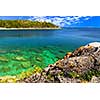 Beautiful view of a scenic lake with clear water. Georgian Bay, Canada.