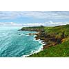 Landscape of rocky Atlantic coast in Brittany, France