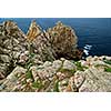 Scenic view from Pointe de Penhir on Atlantic coast in Brittany, France