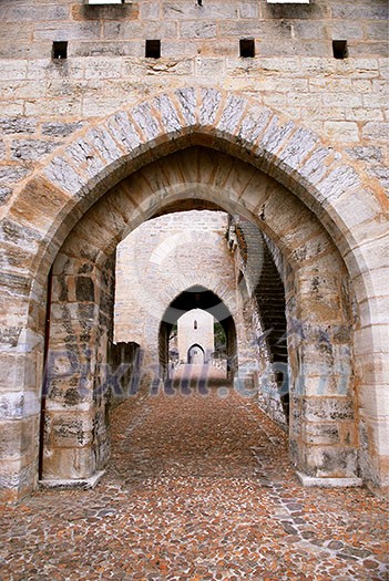 Medieval Valentre bridge in Carhors in southwest France