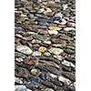 Abstract background of old medieval cobblestone pavement