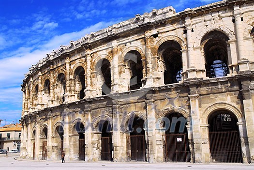 Roman arena in city of Nimes in southern France Roman arena in city of Nimes in southern France