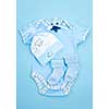 Blue infant boy clothing for baby shower