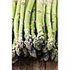 Close up of fresh green organic asparagus