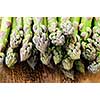Close up of fresh green organic asparagus