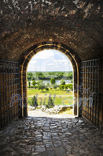 Gateway to Kalemegdan fortress in Belgrade Serbia