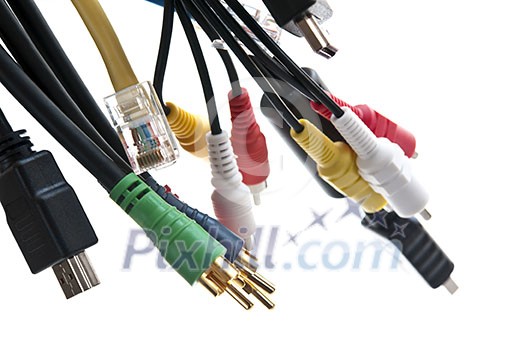 Wires and connectors for computer audio video