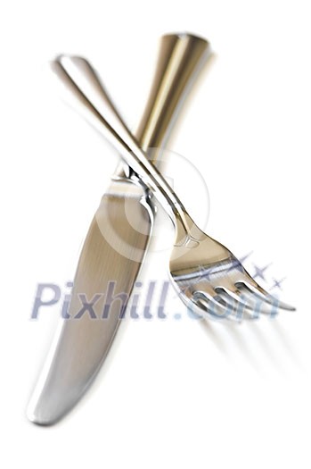 Fork and knife isolated on white background Fork and knife isolated on white background