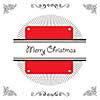 vector vintage merry christmas badges and label 